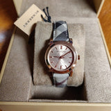 Buy Shop Burberry The City Pink Dial Brown Leather Strap Watch for Women - BU9236 USA Online