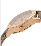 Buy Shop Burberry The City Pink Dial Brown Leather Strap Watch for Women - BU9236 USA Online