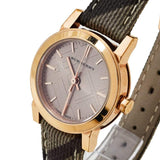 Buy Shop Burberry The City Pink Dial Brown Leather Strap Watch for Women - BU9236 USA Online