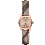 Buy Shop Burberry The City Pink Dial Brown Leather Strap Watch for Women - BU9236 USA Online