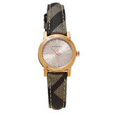 Buy Shop Burberry The City Pink Dial Brown Leather Strap Watch for Women - BU9236 USA Online