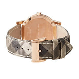 Buy Shop Burberry The City Rose Gold Dial Brown Leather Strap Watch for Women - BU9040 USA Online