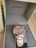Buy Shop Burberry The City Rose Gold Dial Rose Gold Steel Strap Watch for Women - BU9034 USA Online