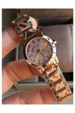 Buy Shop Burberry The City Rose Gold Dial Rose Gold Steel Strap Watch for Women - BU9135 USA Online