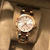 Buy Shop Burberry The City Rose Gold Dial Rose Gold Steel Strap Watch for Women - BU9135 USA Online