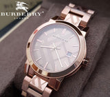 Buy Shop Burberry The City Rose Gold Dial Rose Gold Steel Strap Watch for Women - BU9146 USA Online