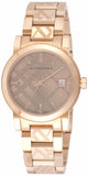 Buy Shop Burberry The City Rose Gold Dial Rose Gold Steel Strap Watch for Women - BU9146 USA Online