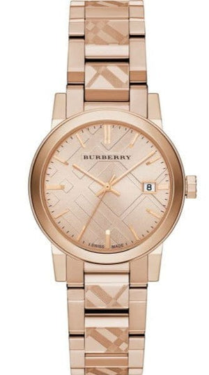 Buy Shop Burberry The City Rose Gold Dial Rose Gold Steel Strap Watch for Women - BU9146 USA Online