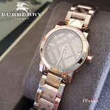 Buy Shop Burberry The City Rose Gold Dial Rose Gold Steel Strap Watch for Women - BU9235 USA Online