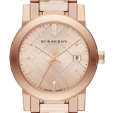 Buy Shop Burberry The City Rose Gold Dial Rose Gold Steel Strap Watch for Women - BU9235 USA Online