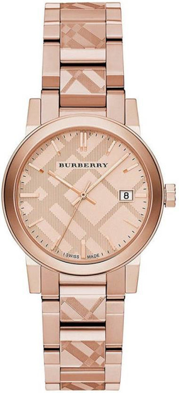 Buy Shop Burberry The City Rose Gold Dial Rose Gold Steel Strap Watch for Women - BU9235 USA Online