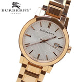 Buy Shop Burberry The City White Dial Rose Gold Steel Strap Watch for Women - BU9004 USA Online