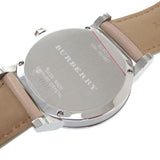 Buy Shop Burberry The City Silver Dial Beige Leather Strap Unisex Watch - BU9010 USA Online
