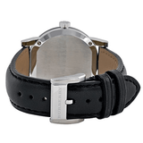 Buy Shop Burberry The City Silver Dial Black Leather Strap Watch for Women - BU9106 USA Online