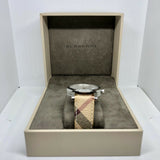 Buy Shop Burberry The City Silver Dial Brown Leather Strap Watch for Women - BU9025 USA Online