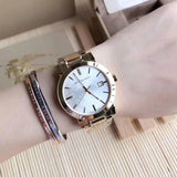 Buy Shop Burberry The City Silver Dial Gold Steel Strap Unisex Watch - BU9003 USA Online