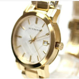 Buy Shop Burberry The City Silver Dial Gold Steel Strap Unisex Watch - BU9003 USA Online