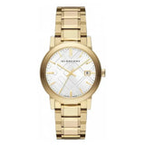 Buy Shop Burberry The City Silver Dial Gold Steel Strap Unisex Watch - BU9003 USA Online