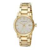 Buy Shop Burberry The City Silver Dial Gold Steel Strap Unisex Watch - BU9003 USA Online
