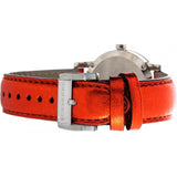 Buy Shop Burberry The City Silver Dial Orange Leather Strap Watch for Women - BU9121 USA Online