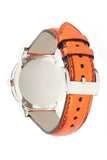 Buy Shop Burberry The City Silver Dial Orange Leather Strap Watch for Women - BU9121 USA Online