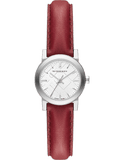 Buy Shop Burberry The City Silver Dial Red Strap Watch for Women - BU9232 USA Online