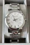 Buy Shop Burberry The City Silver Dial Silver Steel Strap Watch for Men - BU9037 USA Online