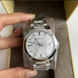 Buy Shop Burberry The City Silver Dial Silver Steel Strap Watch for Men - BU9037 USA Online