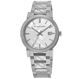 Buy Shop Burberry The City Silver Dial Silver Steel Strap Watch for Men - BU9037 USA Online