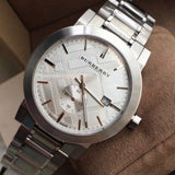 Buy Shop Burberry The City Silver Dial Silver Steel Strap Watch for Men - BU9900 USA Online