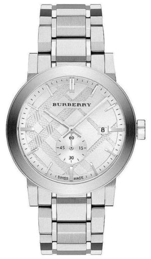 Buy Shop Burberry The City Silver Dial Silver Steel Strap Watch for Men - BU9900 USA Online