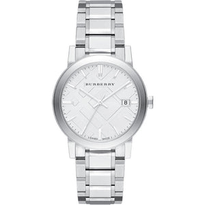 Buy Shop Burberry The City Silver Dial Silver Steel Strap Watch for Women - BU9000 USA Online