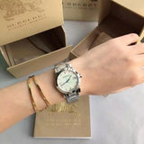 Buy Shop Burberry The City Silver Dial Silver Steel Strap Watch for Women - BU9143 USA Online