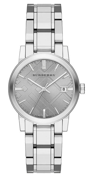 Buy Shop Burberry The City Silver Dial Silver Steel Strap Watch for Women - BU9143 USA Online