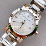 Buy Shop Burberry The City Silver Dial Silver Steel Strap Watch for Women - BU9213 USA Online