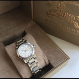 Buy Shop Burberry The City Silver Dial Silver Steel Strap Watch for Women - BU9233 USA Online