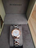 Buy Shop Burberry The City Silver Dial Two Tone Steel Strap Watch for Women - BU9205 USA Online