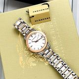 Buy Shop Burberry The City Silver Dial Two Tone Steel Strap Watch for Women - BU9205 USA Online