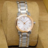 Buy Shop Burberry The City Silver Dial Two Tone Steel Strap Watch for Women - BU9205 USA Online