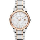 Buy Shop Burberry The City Silver Dial Two Tone Steel Strap Watch for Women - BU9205 USA Online