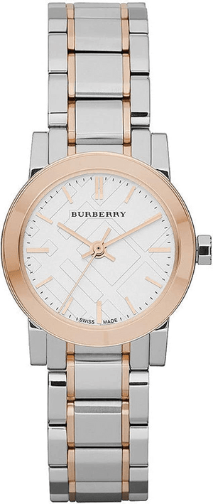 Buy Shop Burberry The City Silver Dial Two Tone Steel Strap Watch for Women - BU9205 USA Online