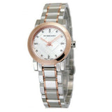 Buy Shop Burberry The City Silver Dial Two Tone Steel Strap Watch for Women - BU9214 USA Online