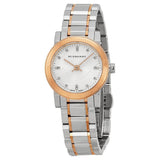 Buy Shop Burberry The City Silver Dial Two Tone Steel Strap Watch for Women - BU9214 USA Online
