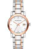 Buy Shop Burberry The City Silver Dial Two Tone Steel Strap Watch for Women - BU9214 USA Online