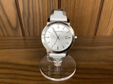 Buy Shop Burberry The City Silver Dial White Leather Strap Watch for Women - BU9019 USA Online