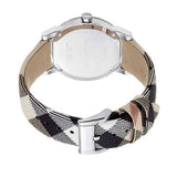 Buy Shop Burberry The City Smoke Dial Checked Brown Leather Strap Watch for Men - BU9358 USA Online