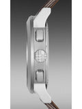 Buy Shop Burberry The City Smoke Dial Checked Brown Leather Strap Watch for Men - BU9358 USA Online