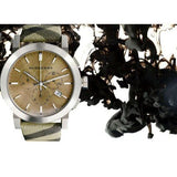 Buy Shop Burberry The City Smoked Brown Dial Brown Leather Strap Watch for Men - BU9361 USA Online