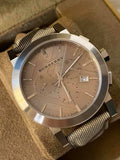 Buy Shop Burberry The City Smoked Brown Dial Brown Leather Strap Watch for Men - BU9361 USA Online