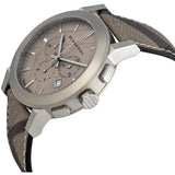 Buy Shop Burberry The City Smoked Brown Dial Brown Leather Strap Watch for Men - BU9361 USA Online
